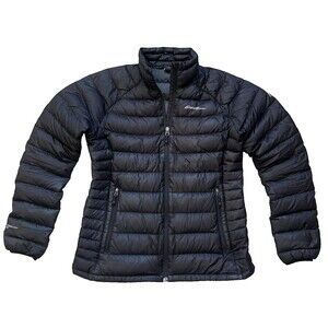 Eddie Bauer First Ascent Womens Down Jacket StormDown 800 Size M Black Pertex